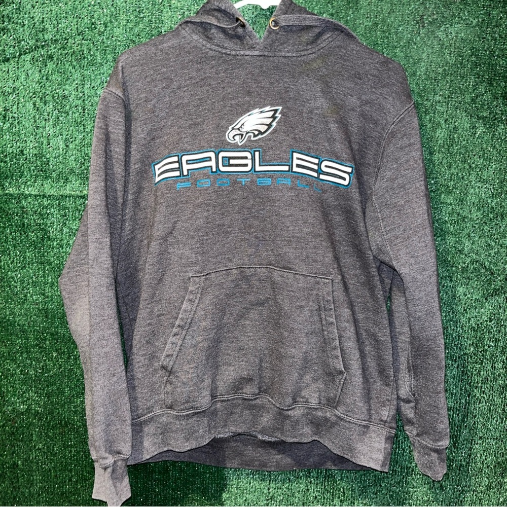 Philadelphia Eagles Gray NFL Brand Hoodie L NFL tag PA Birds